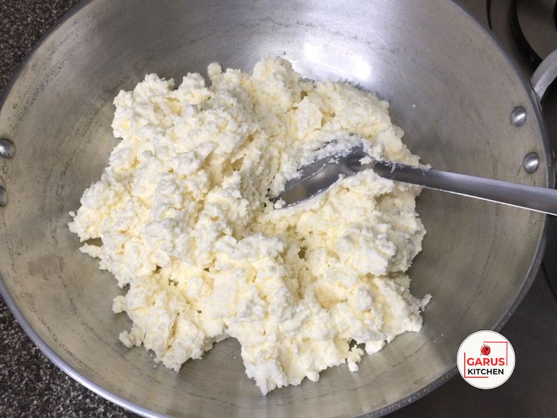 fresh malai in heavy bottomed kadai