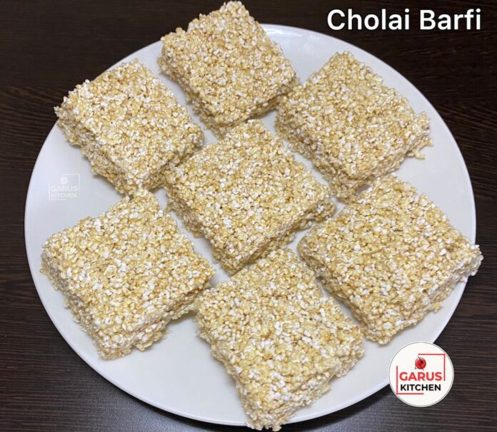 Cholai Barfi Recipe | Rajgira Barfi Recipe | amaranth barfi recipe