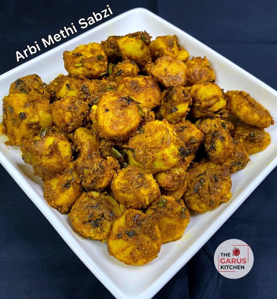 Arbi Methi Masala Dry Recipe | Arbi Methi Sabzi Recipe